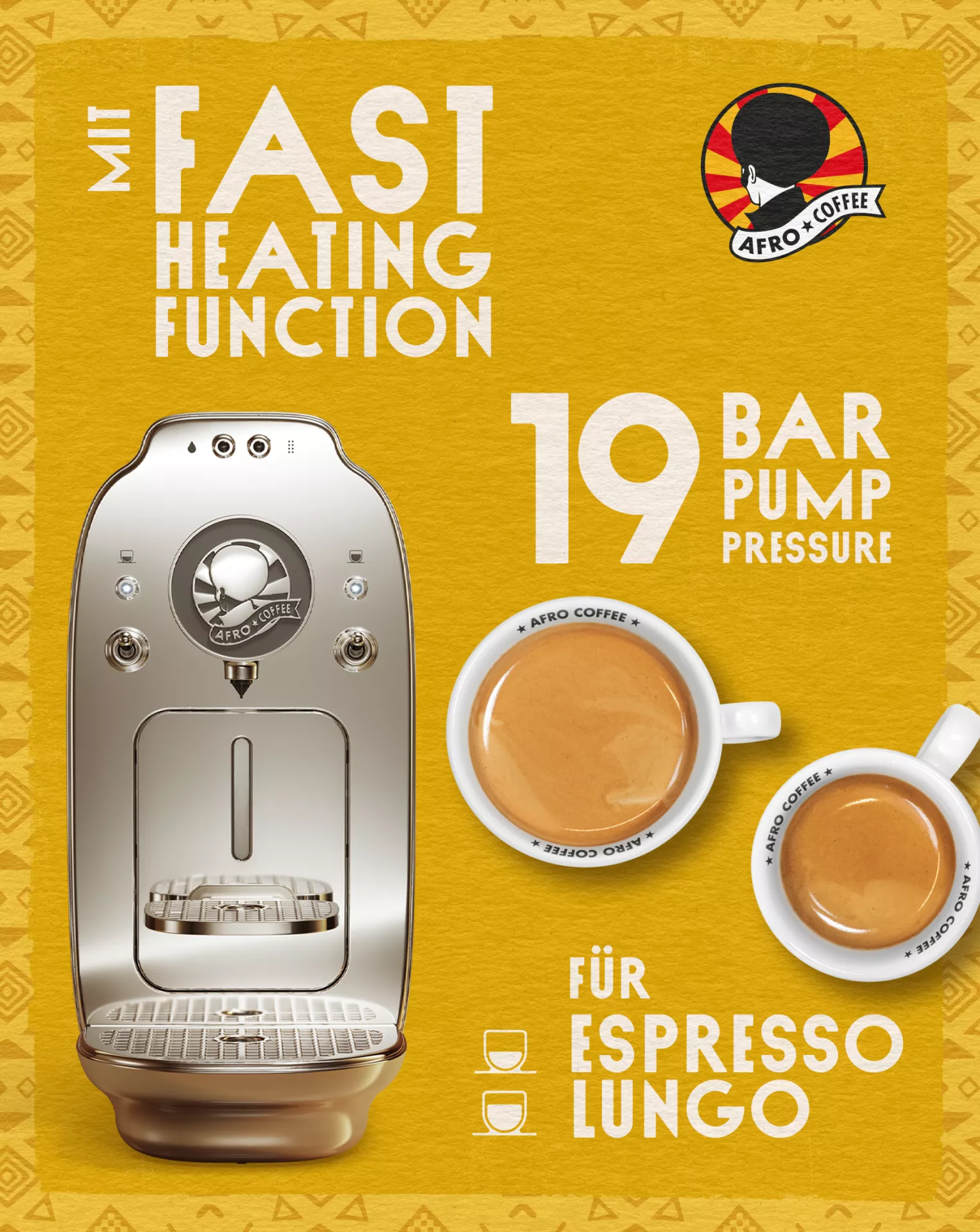 KAHAWA Capsule Machine - Chrome Silver